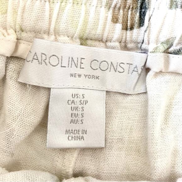 Caroline Constas Floral Linen Shorts & Top Set Size Small Retail $400 - Picture 14 of 16